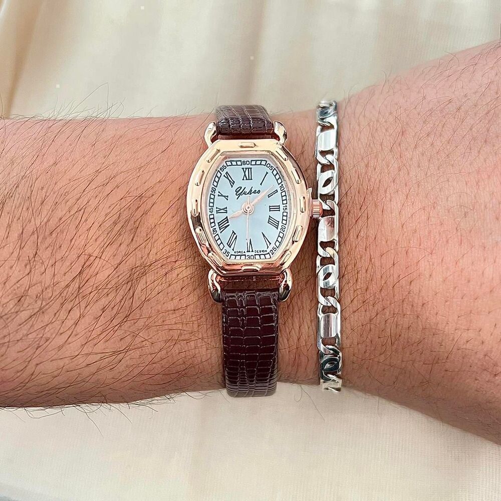 Unbranded Women's Brown and Gold Watch